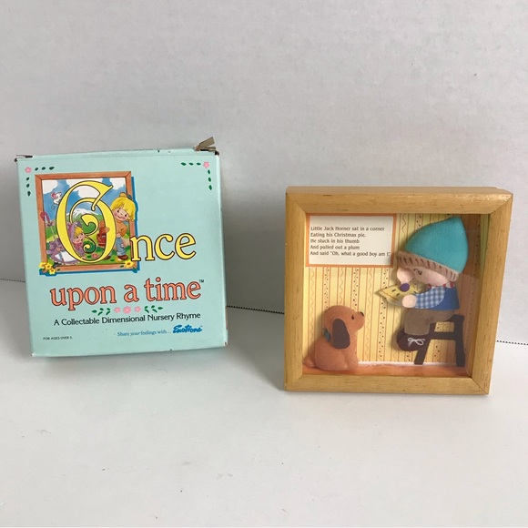 Vintage Mattel Emotions Once Upon A Time Dimensional Box Set Nursery Ryhme Art - Picture 2 of 12